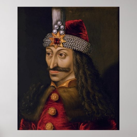 Vlad Tepes Dracula Impaler Voivode van Wallachia Poster (Voorkant)