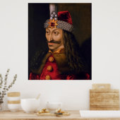 Vlad Tepes Dracula Impaler Voivode van Wallachia Poster (Keuken)