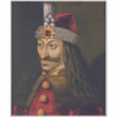 Vlad Tepes: Impaler, Dracula Dragon Prince Voivode Sticker (Voorkant)
