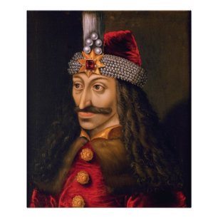 Vlad tepes Impaler Voivode portret Dracula histori Foto Afdruk
