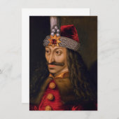 Vlad tepes Impaler Voivode portret Dracula histori Kaart (Voorkant / Achterkant)