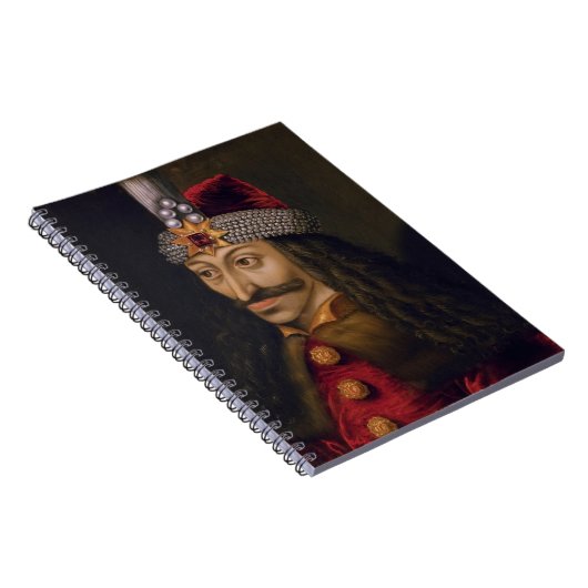 Vlad tepes Impaler Voivode portret Dracula histori Notitieboek (Rechterzijde)