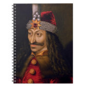 Vlad tepes Impaler Voivode portret Dracula histori Notitieboek (Voorkant)