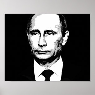 Vladamir Poetin Face Poster