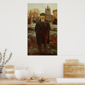 Vladimir Ilyich Lenin te Smolny, c.1925 Poster (Keuken)