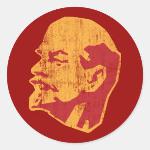 vladimir lenin ccccp portret ronde sticker