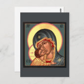 Vladimir Moeder Gods Gebed Kaart (Voorkant / Achterkant)