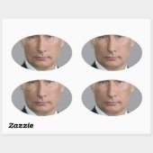 Vladimir Poetin Ovale Sticker (Vel)