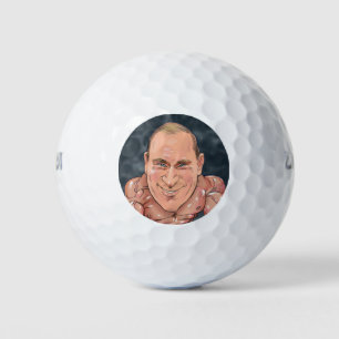 Vladimir Poetin Russische leider Golfballen