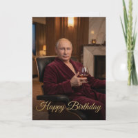 Vladimir Poetin Verjaardag Sterke Man Humor