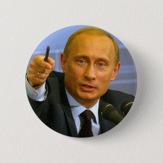 Vladimir Poetin wil dat man een koekje geven! Ronde Button 5,7 Cm
