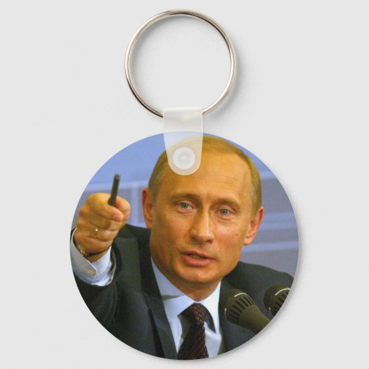 Vladimir Poetin wil dat man een koekje geven! Sleutelhanger (Voorkant)