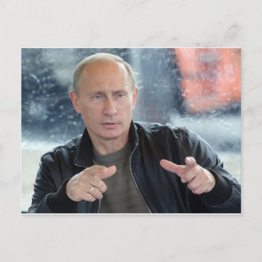 Vladimir Putin Briefkaart (Voorkant)