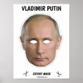 VLADIMIR PUTIN Halloween Masker Poster (Voorkant)