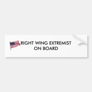 vlag2, RECHTSGROND EXTREMIST AAN BOORD Bumpersticker