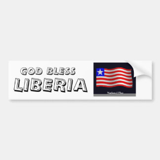 vlag3, LIBERIA, GOD ZEGENE Bumpersticker