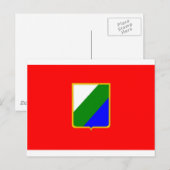 Vlag Abruzzo (Italië) Briefkaart (Voorkant / Achterkant)