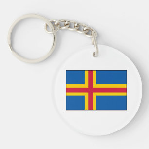 vlag Åland Sleutelhanger
