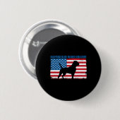 Vlag Alapaha Blauw Bloed Bulldog Ronde Button 5,7 Cm (Voorkant /achterkant)