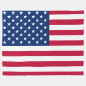 Vlag Amerikaans land Fleece Deken (Voorkant (Horizontaal))
