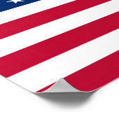 Vlag Amerikaans land Poster (Hoek)