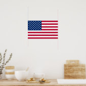 Vlag Amerikaans land Poster (Keuken)