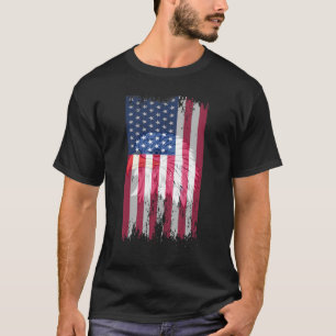 Vlag Amerikaanse Eagle de Verenigde Staten T-shirt
