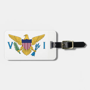 Vlag Amerikaanse Maagdeneilanden Bagagelabel