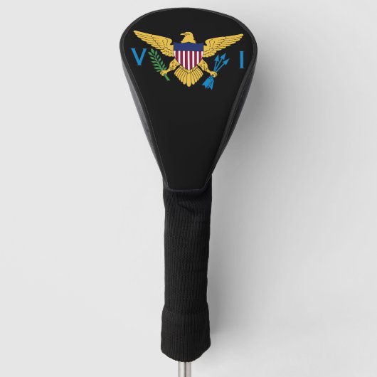Vlag Amerikaanse Maagdeneilanden Golfheadcover (Voorkant)
