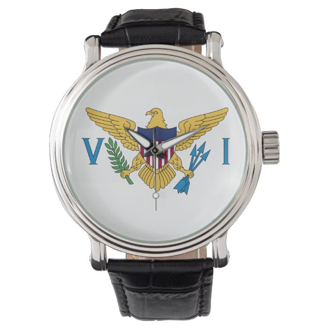Vlag Amerikaanse Maagdeneilanden Horloge (Voorkant)