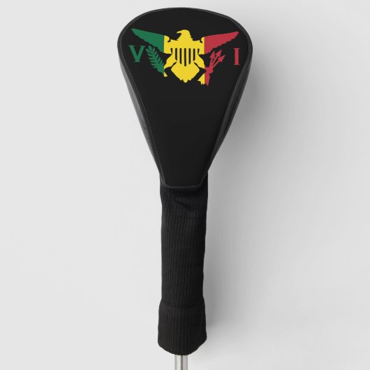 Vlag Amerikaanse Maagdeneilanden, Rasta Golfheadcover (Voorkant)