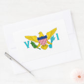 Vlag Amerikaanse Maagdeneilanden Rechthoekige Sticker (Envelop)
