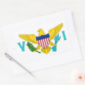 Vlag Amerikaanse Maagdeneilanden Rechthoekige Sticker (Envelop)