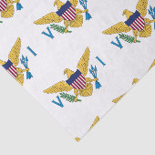 Vlag Amerikaanse Maagdeneilanden Tissuepapier (Detail)