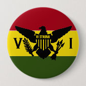 Vlag Amerikaanse Maagdeneilanden - VI STERK Ronde Button 4,0 Cm (Voorkant)