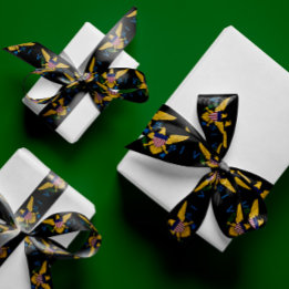 Vlag Amerikaanse Maagdeneilanden, zwart - 1,5-inch Lint