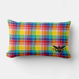 Vlag Amerikaanse Maagdeneilanden (zwart), Madras Kussen