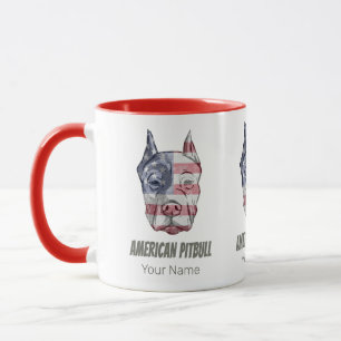 vlag Amerikaanse Pitbull Terrier Bully Dog Mok