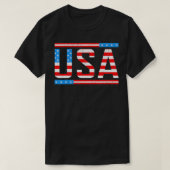 Vlag Amerikaanse vlag op 4 juli Merica America T-shirt (Design voorkant)