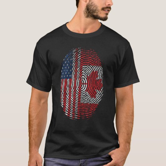Vlag Amerikaanse vlag T-shirt (Voorkant)