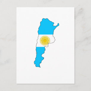 vlag Argentinië Briefkaart