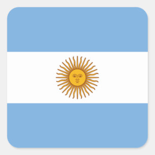 Vlag: Argentinië Vierkante Sticker