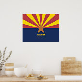 vlag Arizona met slogan Poster (Keuken)