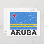  vlag Aruba Briefkaart (Voorkant / Achterkant)