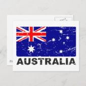 vlag Australië Briefkaart (Voorkant / Achterkant)