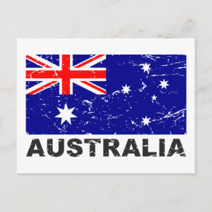 vlag Australië Briefkaart