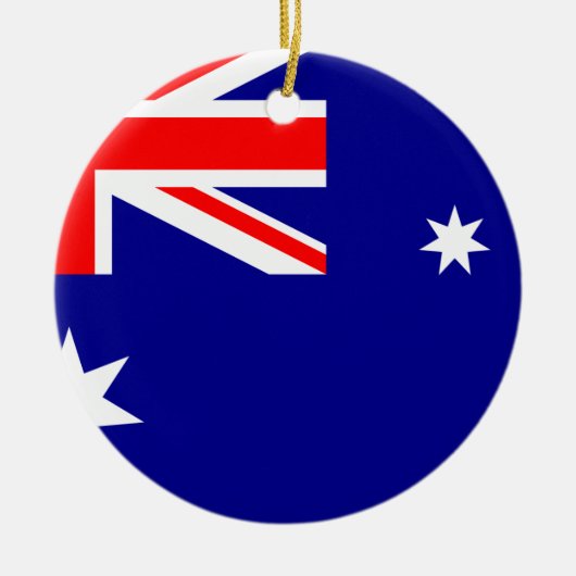 Vlag Australië kerstversiering Keramisch Ornament (Voorkant)
