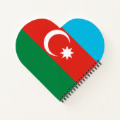 vlag Azerbeidzjan Notitieboek (Achterkant)
