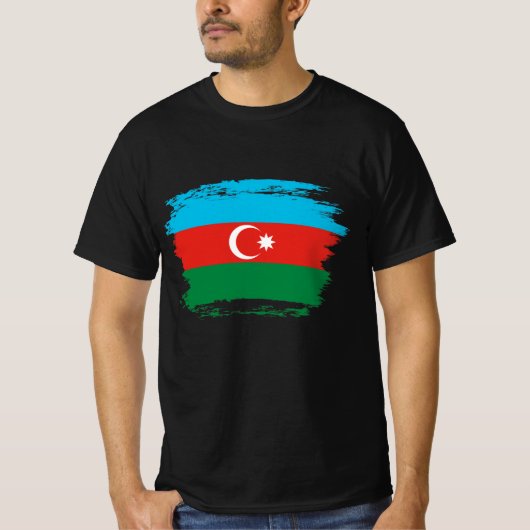 vlag Azerbeidzjan T-shirt (Voorkant)