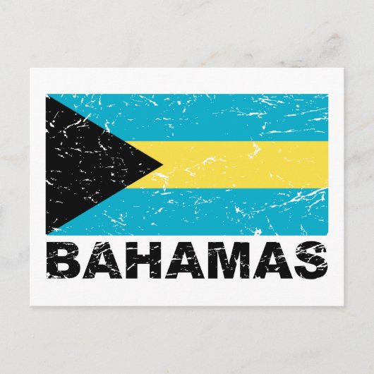 vlag Bahamas Briefkaart (Voorkant)